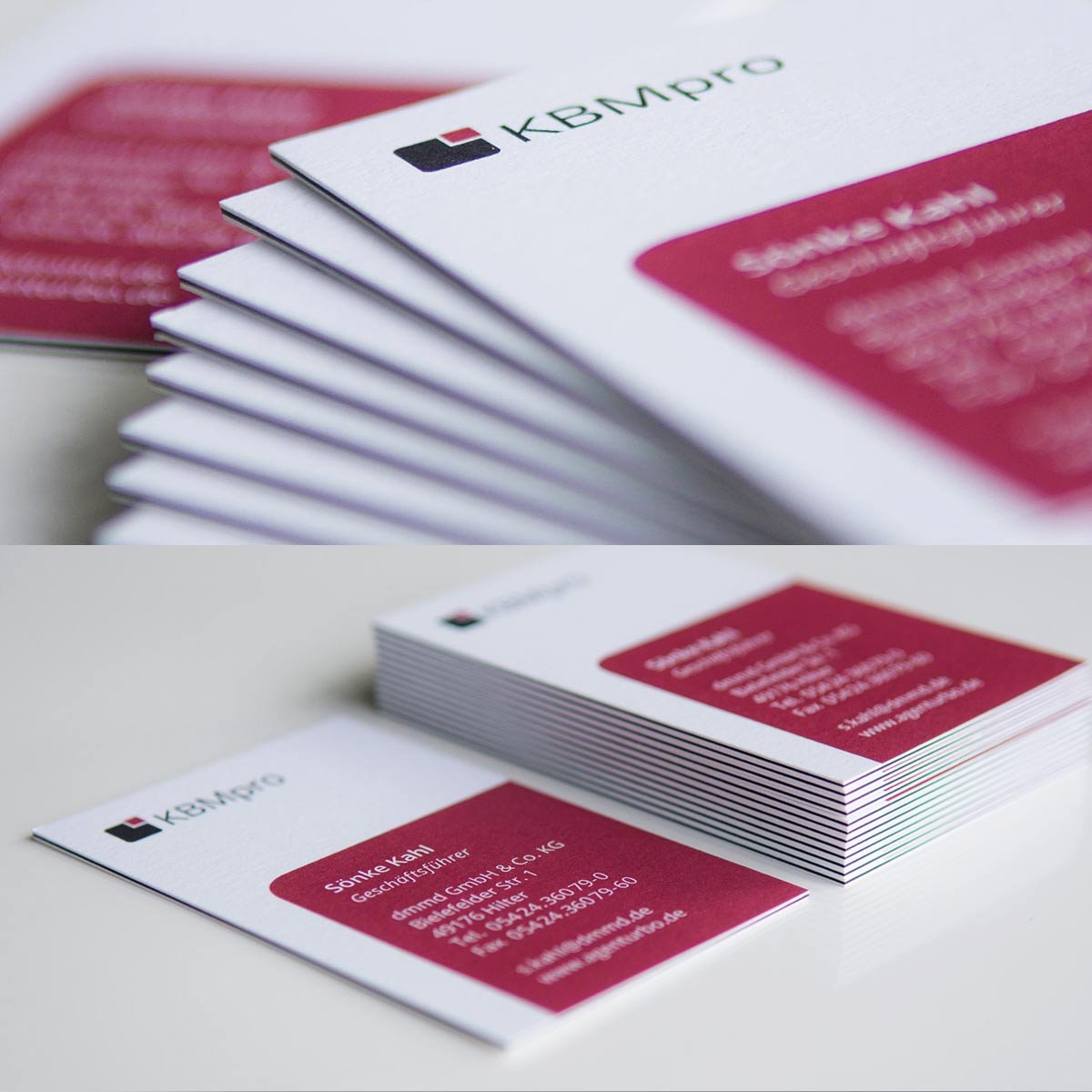 KBMpro-Corporate Design Visitenkarten
