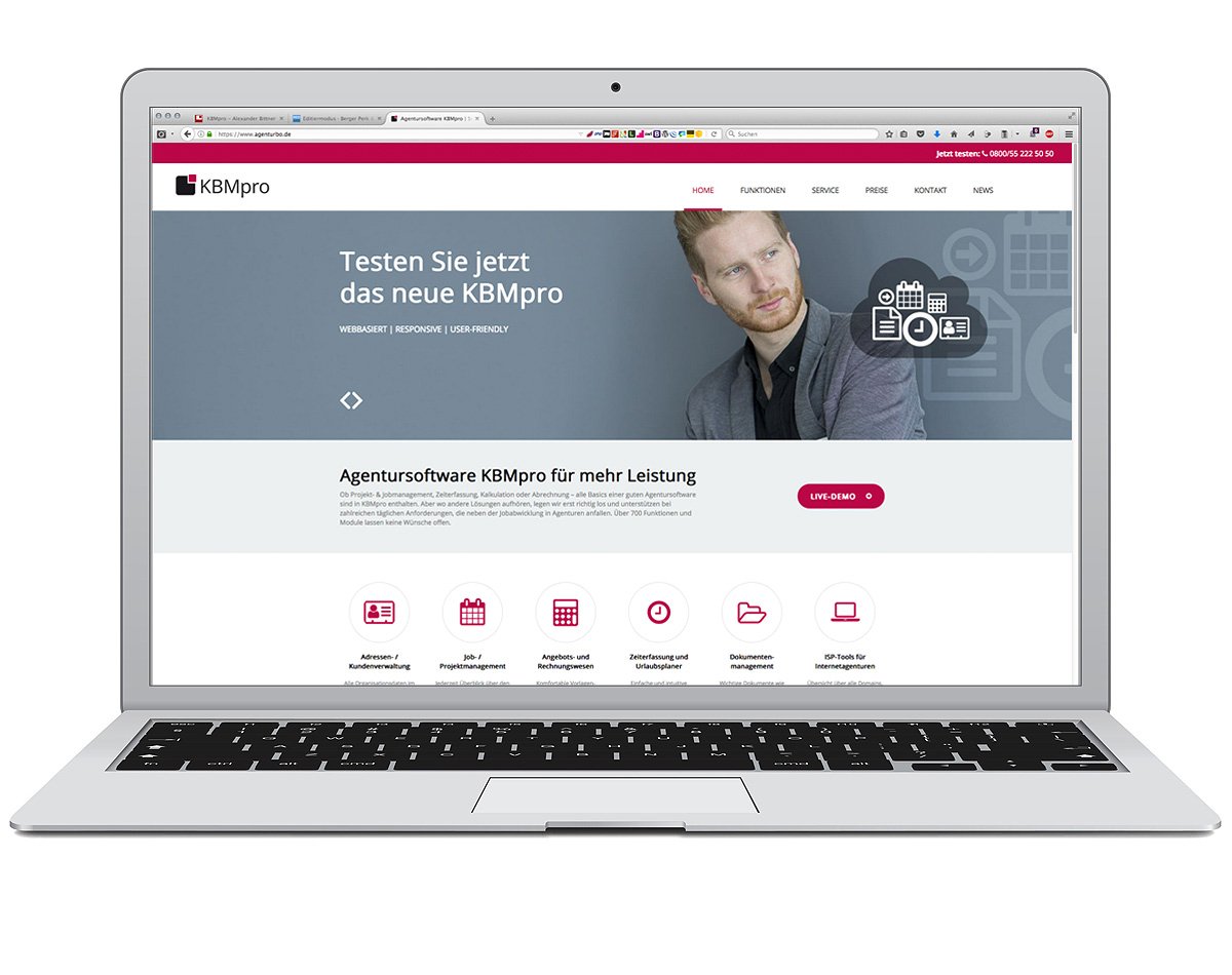 KBMpro Website Notebook