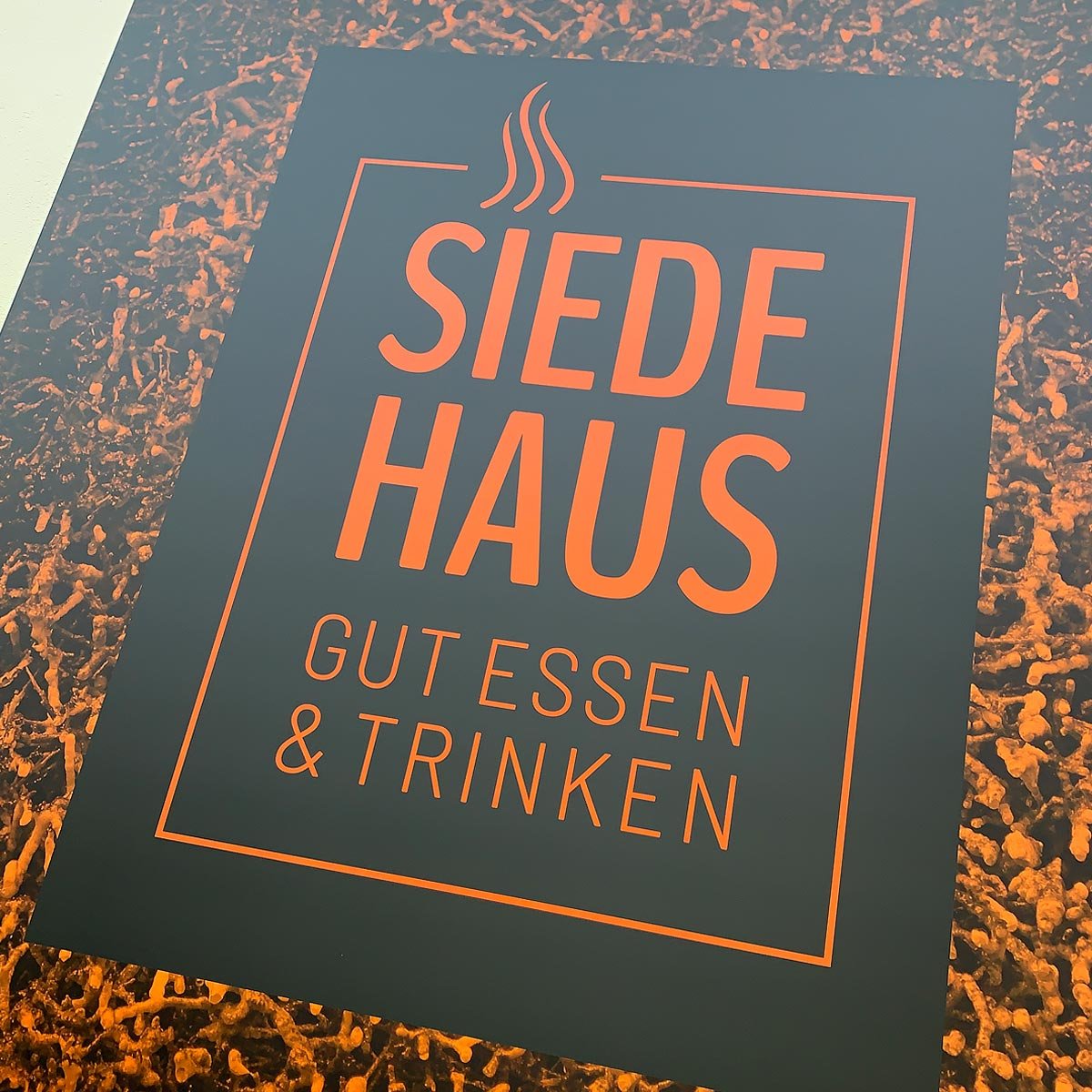 Corporate Design Siedehaus Außenbeschilderung