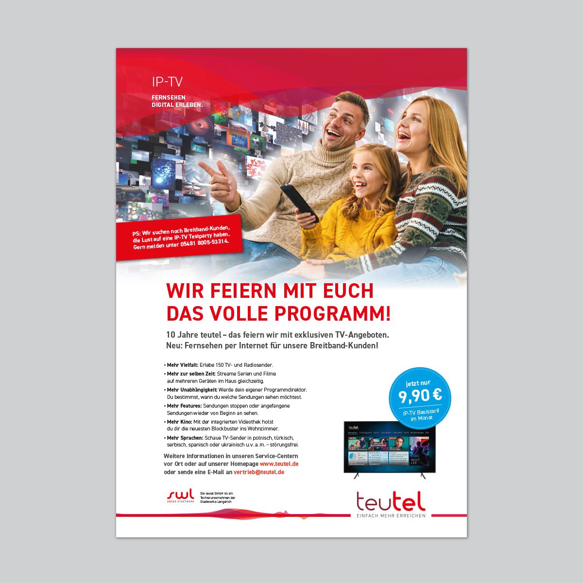 teutel IP-TV Anzeige by Berger, perk und Partner