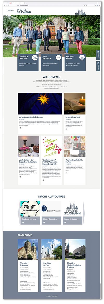 Website Katholische Pfarrei St Johann Osnabrueck Einzelseiten