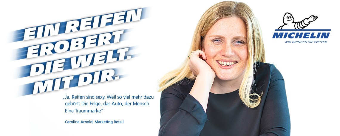 Stepstone-Banner Michelin-Kampagne